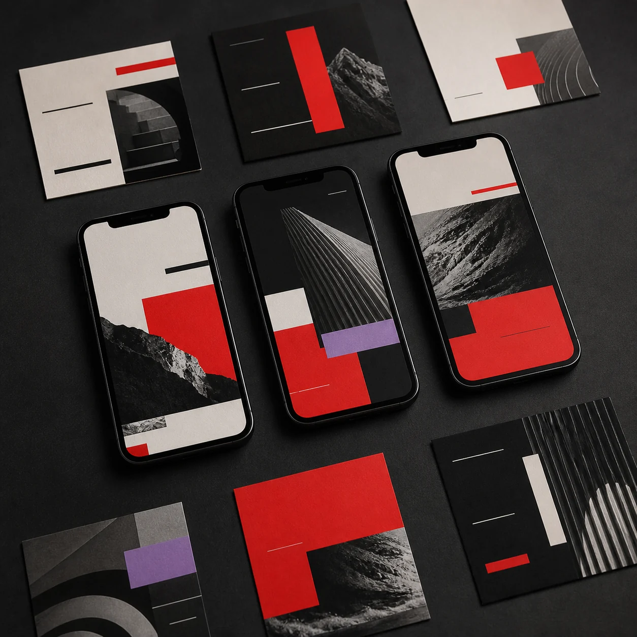 Ein konsistentes Social-Media-Designsystem auf Telefonbildschirmen und Share-Karten